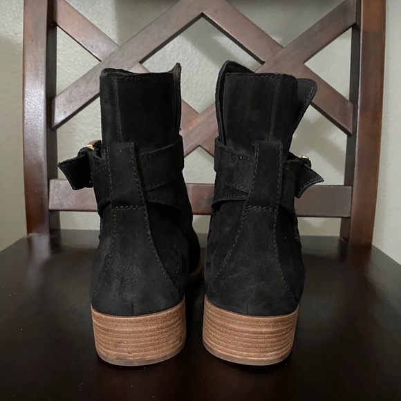 Tory Burch Brooke Ankle Bootie Black Suede - Picture 4 of 7